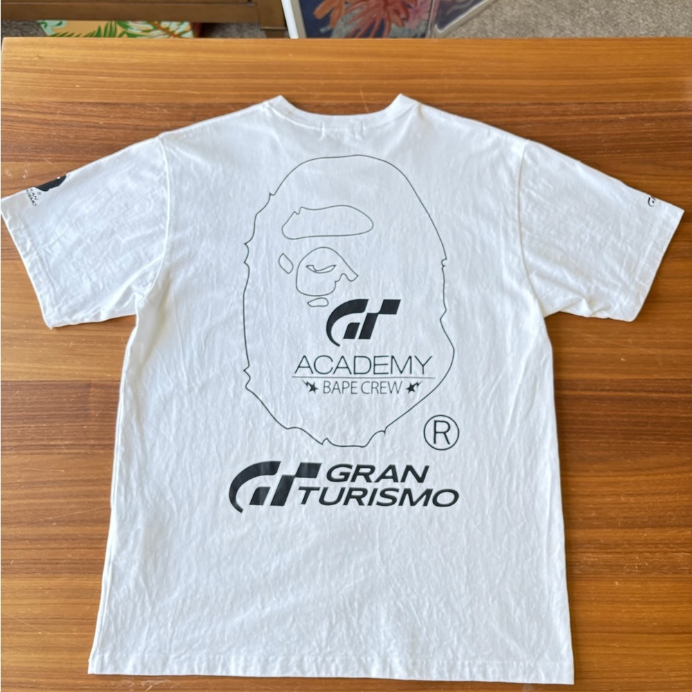 A Bathing Ape BAPE x Gran Turismo Tee Shirt NEW With Extras AND Gift Bag - Picture 2 of 16